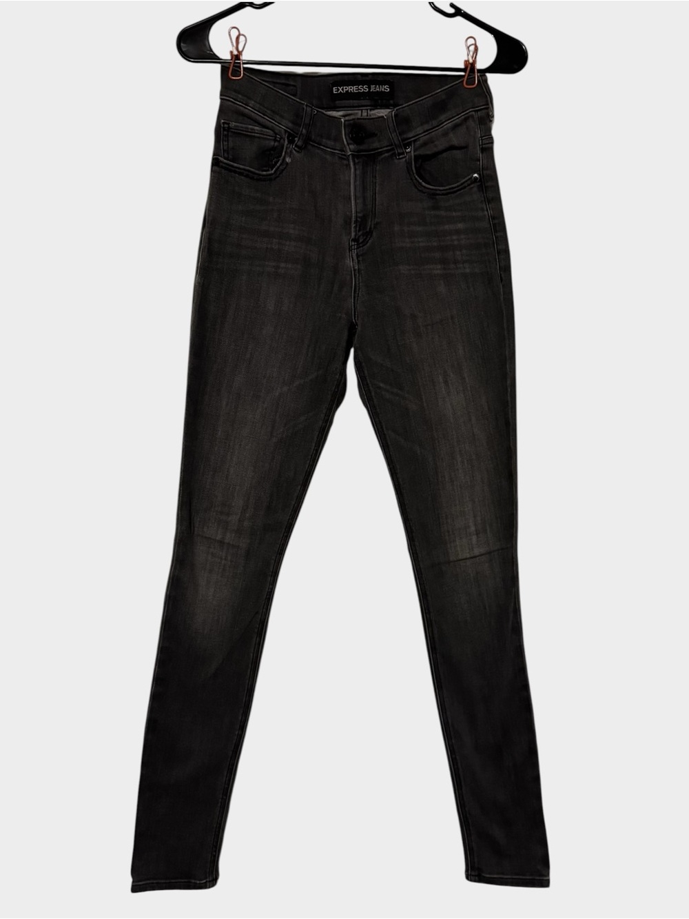 Express Black Skinny Jeans - High Rise
